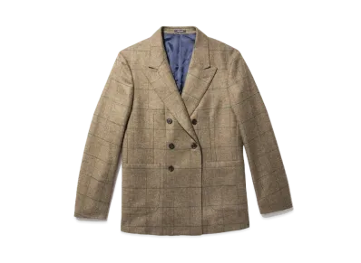 Noah Oversized Double-Breasted Sport Coat "Brown"