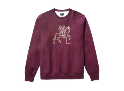 Noah Knights Templar Crewneck "Burgundy"