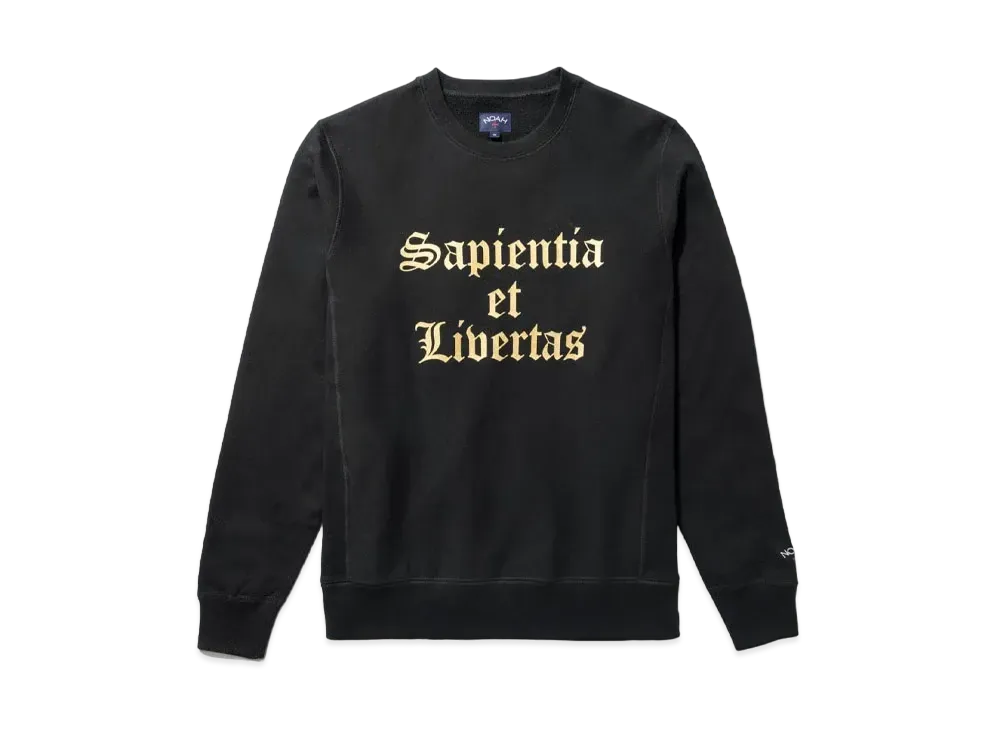 Noah Knowledge Crewneck "Black"