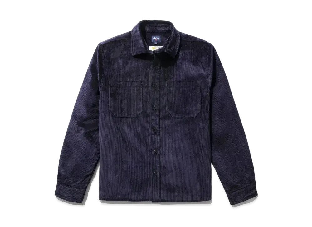 Noah Heavy Duty Corduroy Shirt Jacket "Dark Navy"