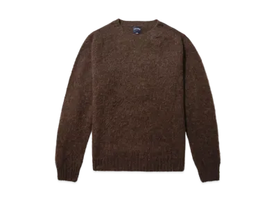 Noah Cross Country Shetland Sweater "Coffee"