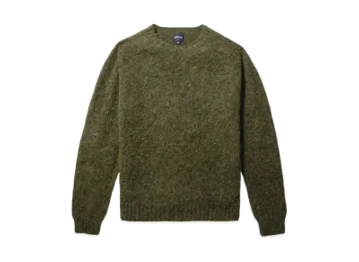 Noah Cross Country Shetland Sweater "Midnight Grey"