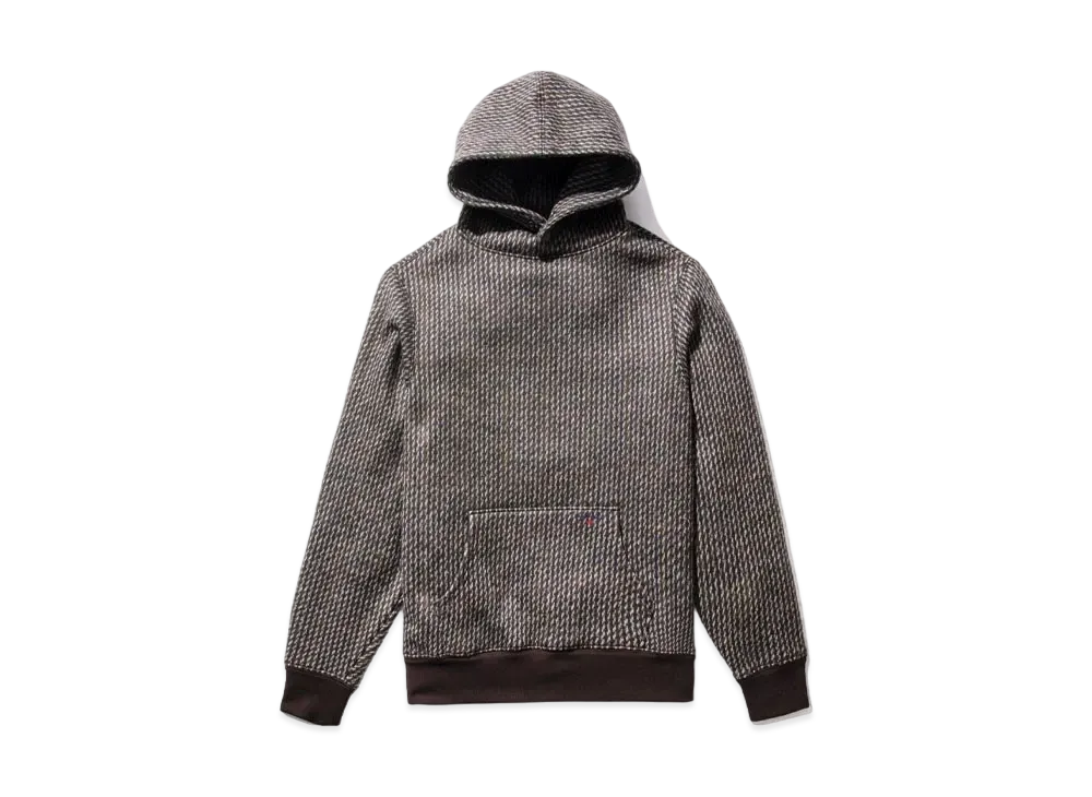 Noah Wool Knit Snaps Hoodie "Tartan"