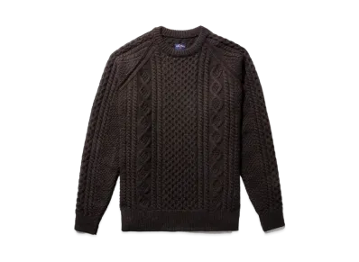 Noah Fisherman Sweater "Dark Brown"