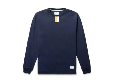 Noah Long Sleeve Tab Tee "Navy"
