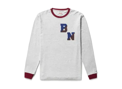 Noah x Baracuta Ringer Tee "Heather Grey"