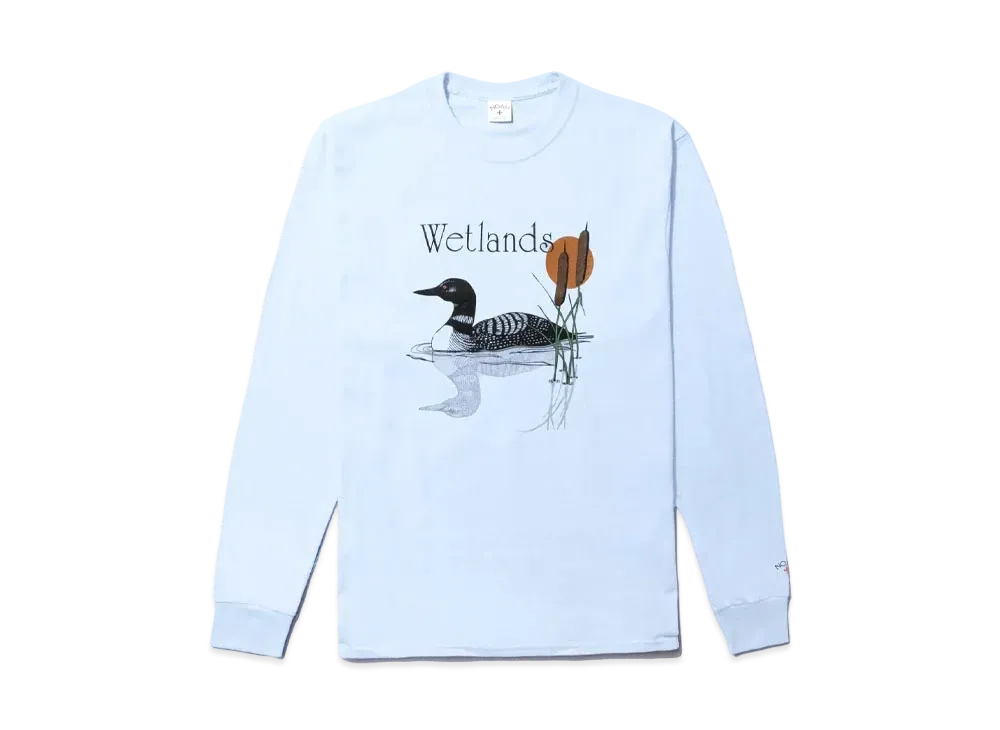 Noah Wetlands LS Tee "Light Blue"