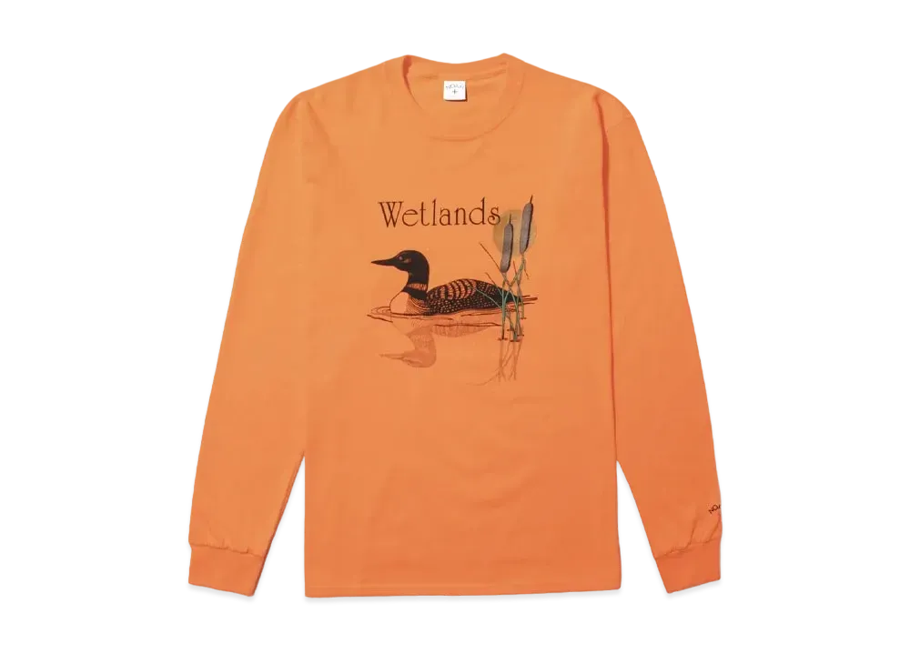 Noah Wetlands LS Tee "Orange"