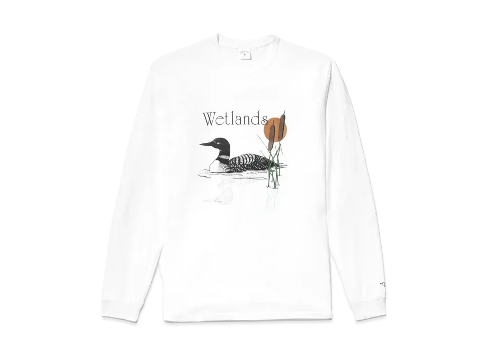 Noah Wetlands LS Tee "White"
