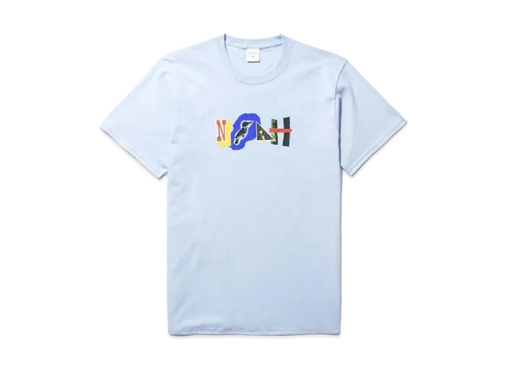 Noah Paper Cut Tee "Light Blue"