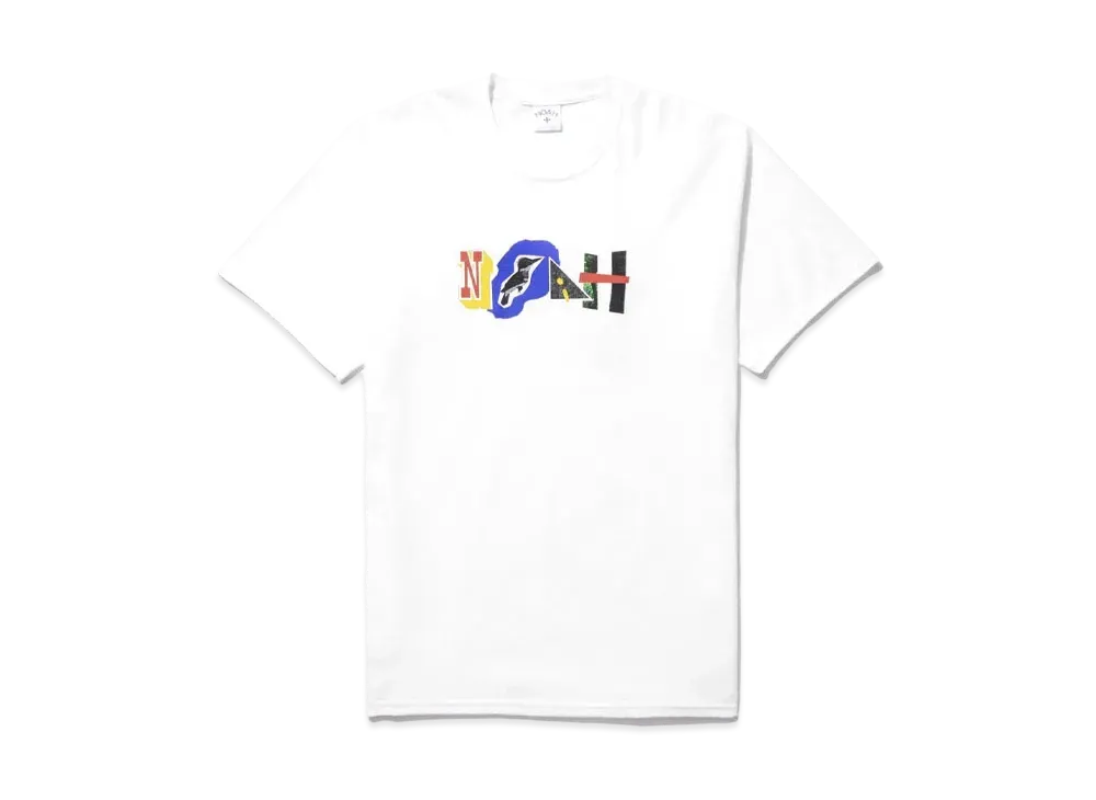 Noah Paper Cut Tee "White"