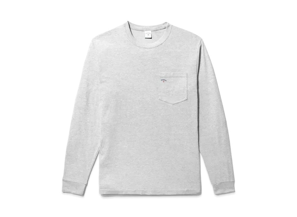 Noah Long Sleeve Pocket Tee "Grey"