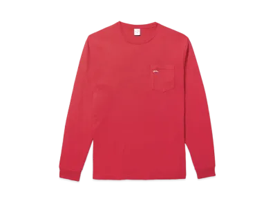 Noah Long Sleeve Pocket Tee "Red"