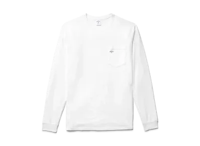 Noah Long Sleeve Pocket Tee "White"