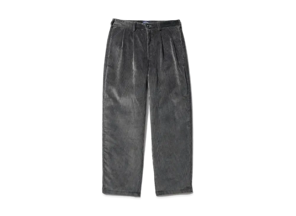 Noah Double-Pleat Corduroy Trouser "Grey"