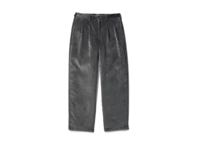 Noah Double-Pleat Corduroy Trouser "Grey"