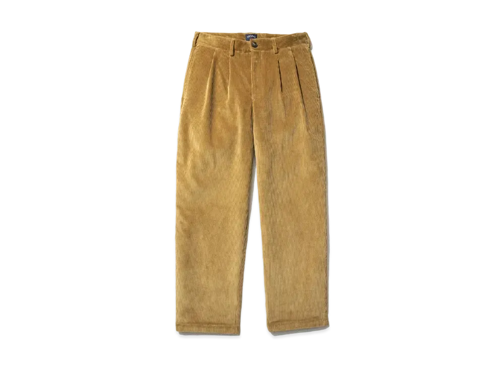 Noah Double-Pleat Corduroy Trouser "Fern"