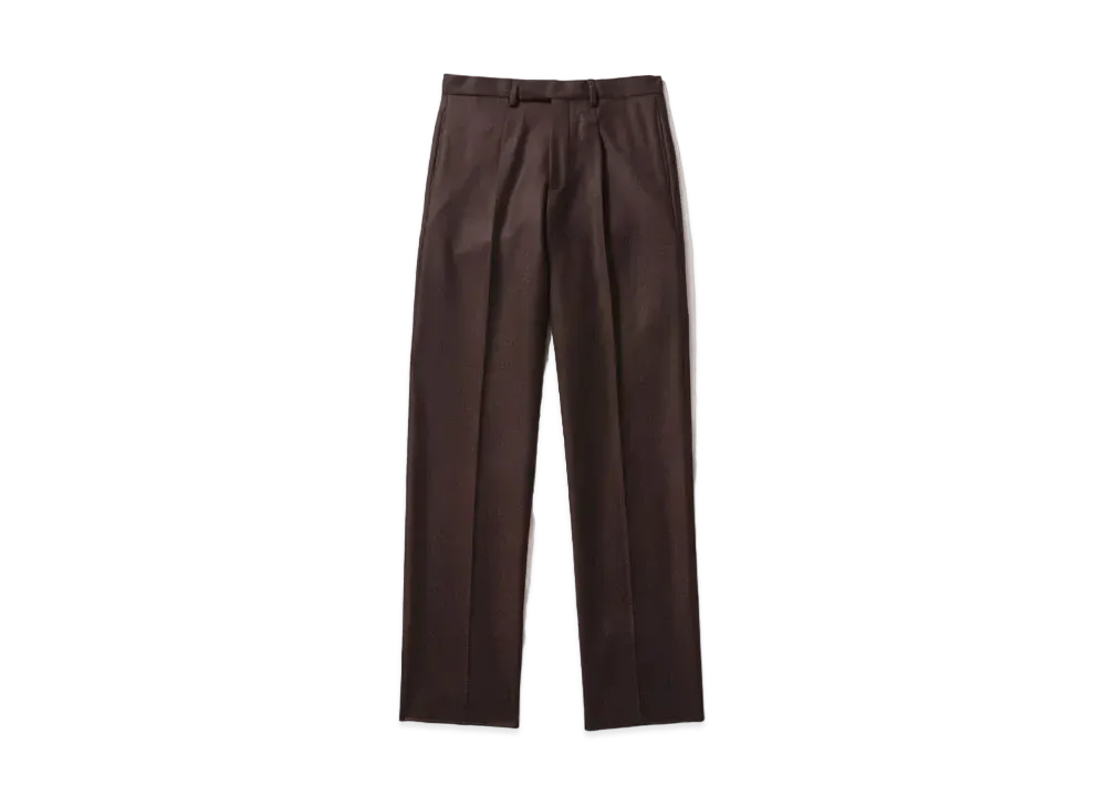 Noah Single-Pleat Trouser "Dark Brown"