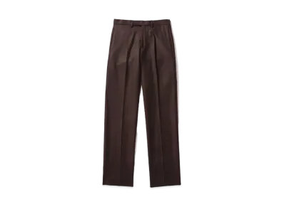 Noah Single-Pleat Trouser "Dark Brown"