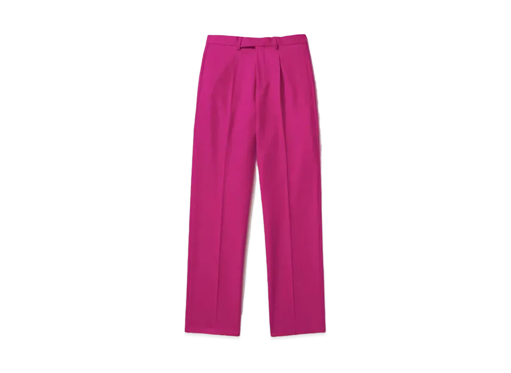 Noah Single-Pleat Trouser "Hot Pink"