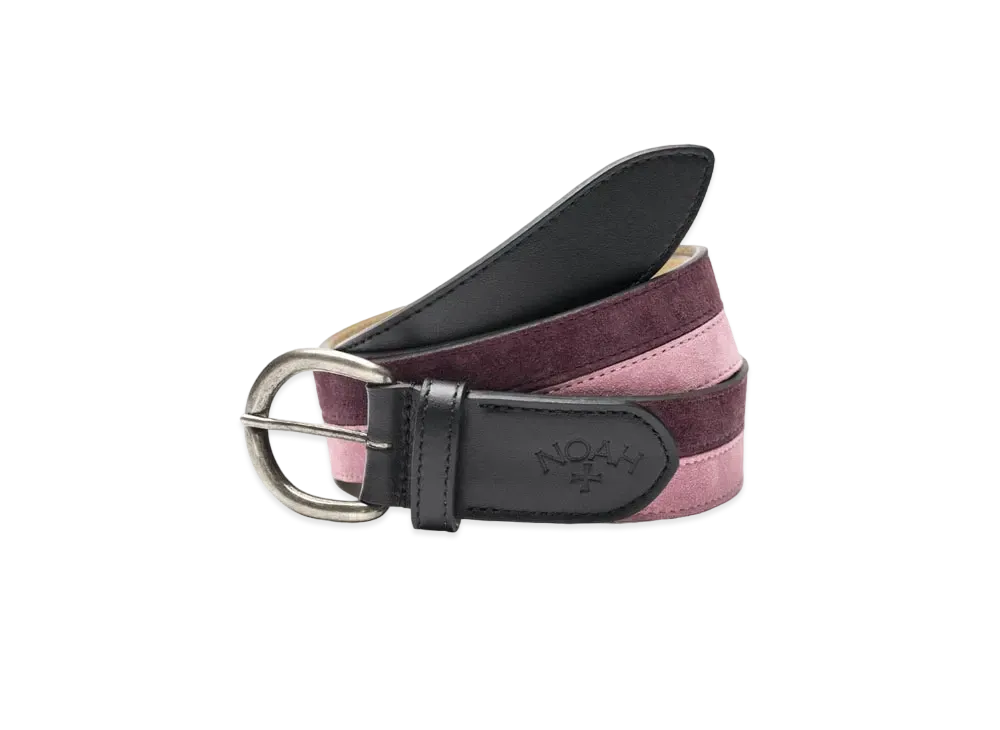 Noah Stripe Belt "Burgundy"