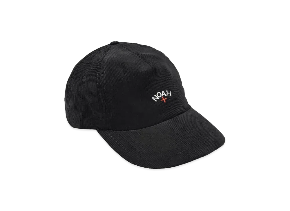 Noah Corduroy Core Logo 6-Panel "Black"