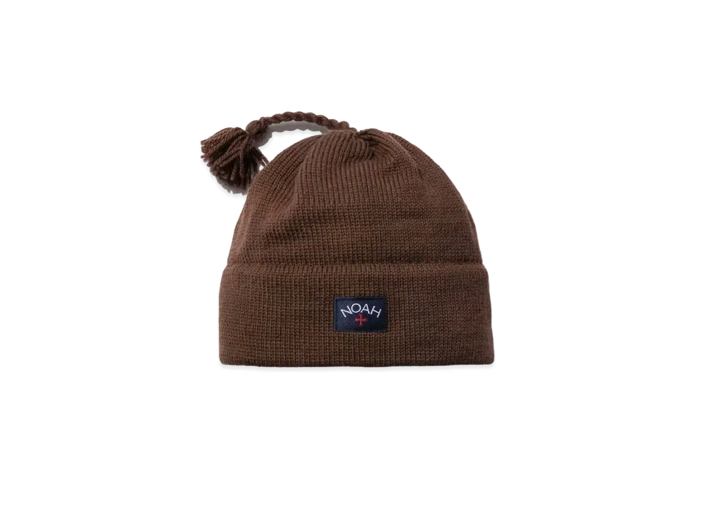 Noah Wool Core Logo Ski Hat "Brown"