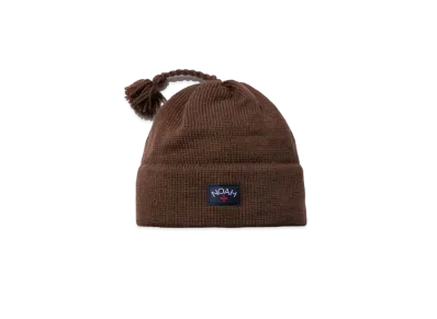 Noah Wool Core Logo Ski Hat "Brown"