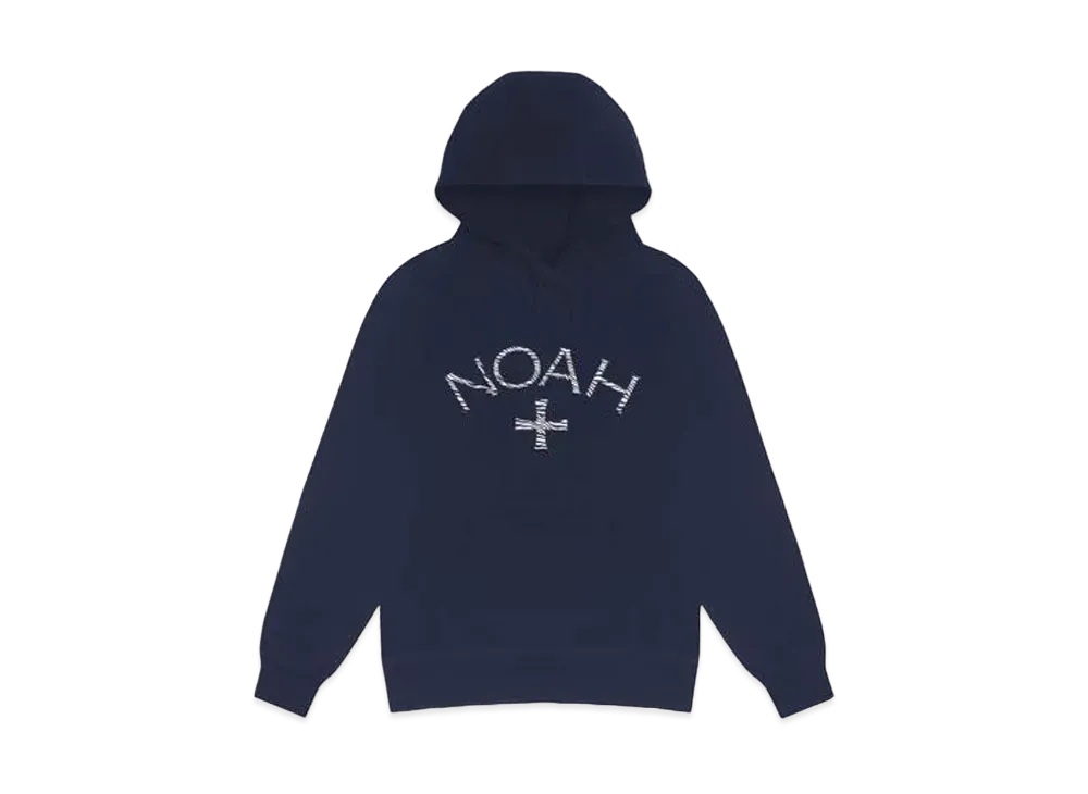 Noah Zebra Core Logo Hoodie "Navy"