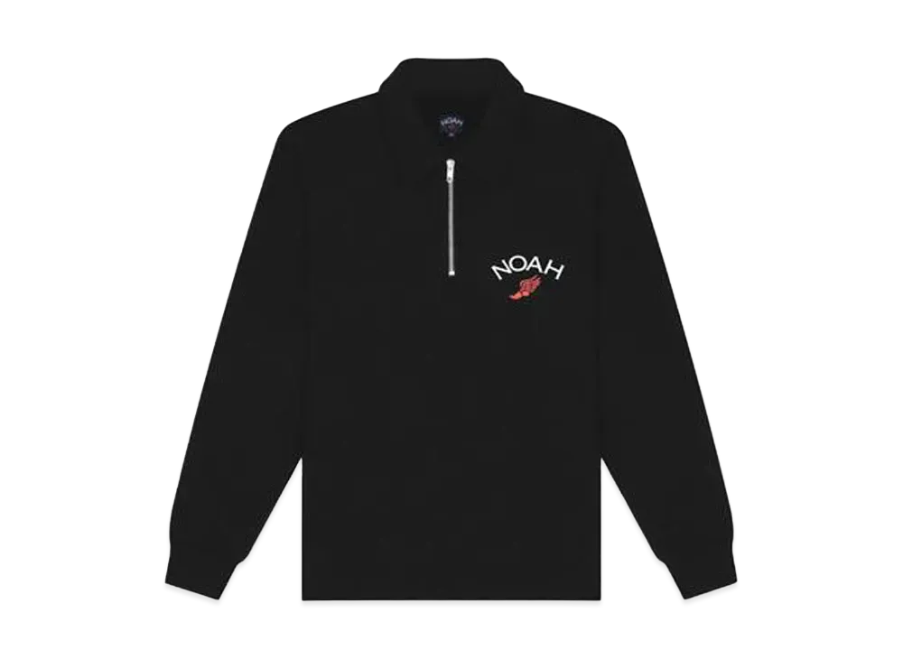 Noah QUARTER ZIP SWEATSHIRT "Black"