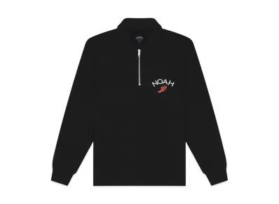 Noah QUARTER ZIP SWEATSHIRT "Black"