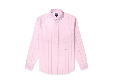 Noah Oxford Pinstripe Shirt "Pink"