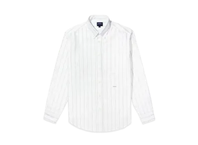 Noah Oxford Pinstripe Shirt "White"
