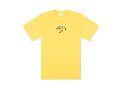 Noah Embroidered Winged Foot Logo Tee "Yellow"