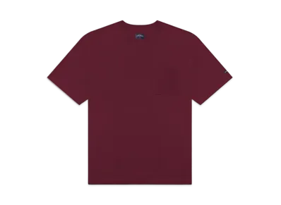 Noah Ss Oversized Heavyweight Pocket Top "Burgundy"