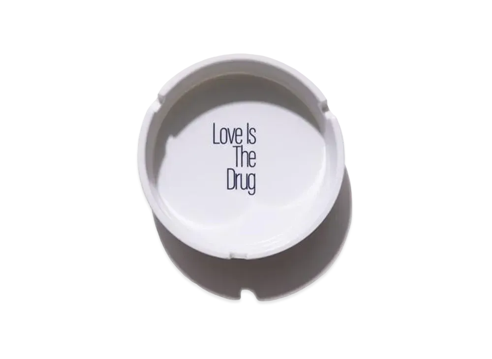 Noah LOVE IS THE DRUG ASHTRAY "White"