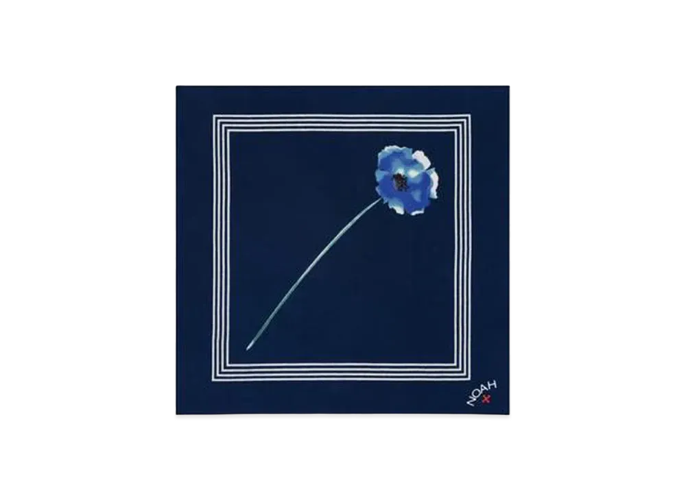 Noah FLOWER BANDANA "Navy"