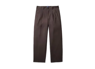 Noah Chino Twill Double-Pleat Pants "Espresso"