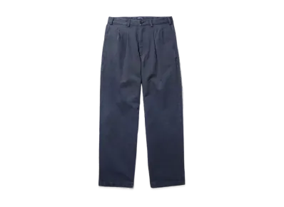 Noah Double-Pleat Herringbone Pant "Navy"