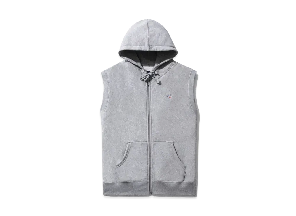 Noah Sleeveless Zip-Up "Heather Grey"