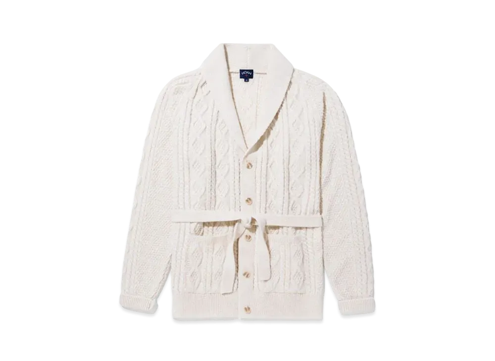 Noah Belted Fisherman Sweater "Natural"