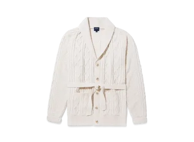 Noah Belted Fisherman Sweater "Natural"