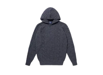 Noah Fisherman Hooded Sweater "Charcoal"