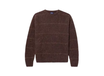 Noah Stripe Shetland Sweater "Coffee/Pecan"