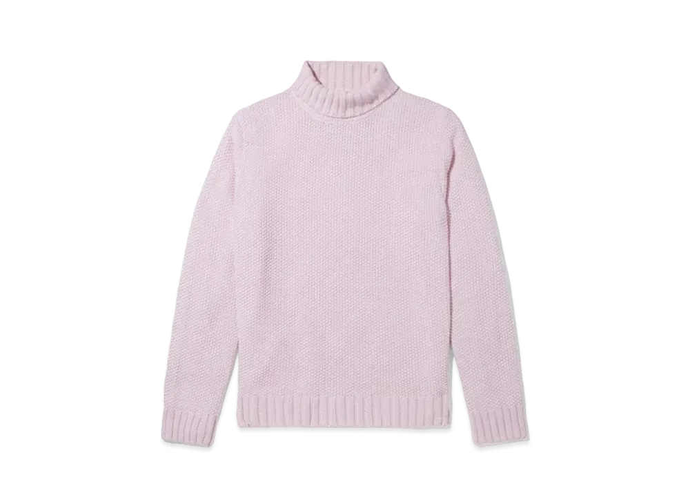 Noah Seed Stitch Turtleneck Sweater "Pale Pink"