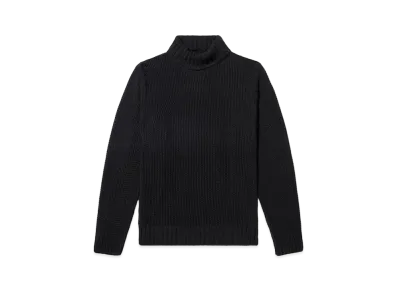 Noah Seed Stitch Turtleneck Sweater "Black"