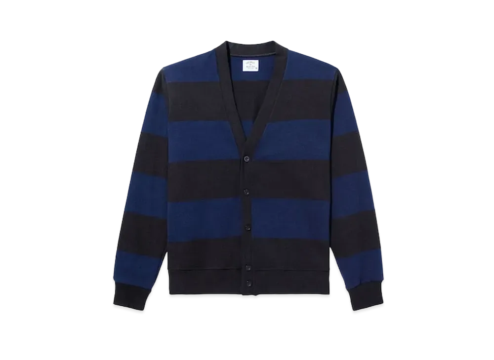 Noah Hoop Stripe Cardigan "Black/Navy"