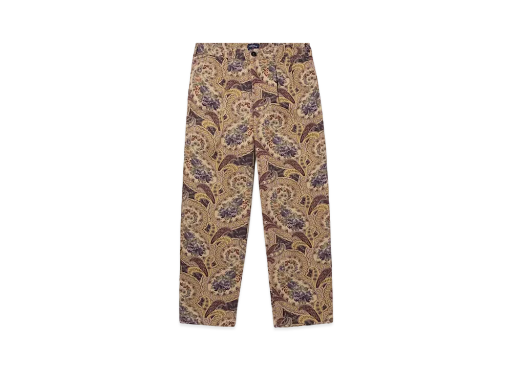 Noah Paisley Double-Pleat Pants "Paisley Print"