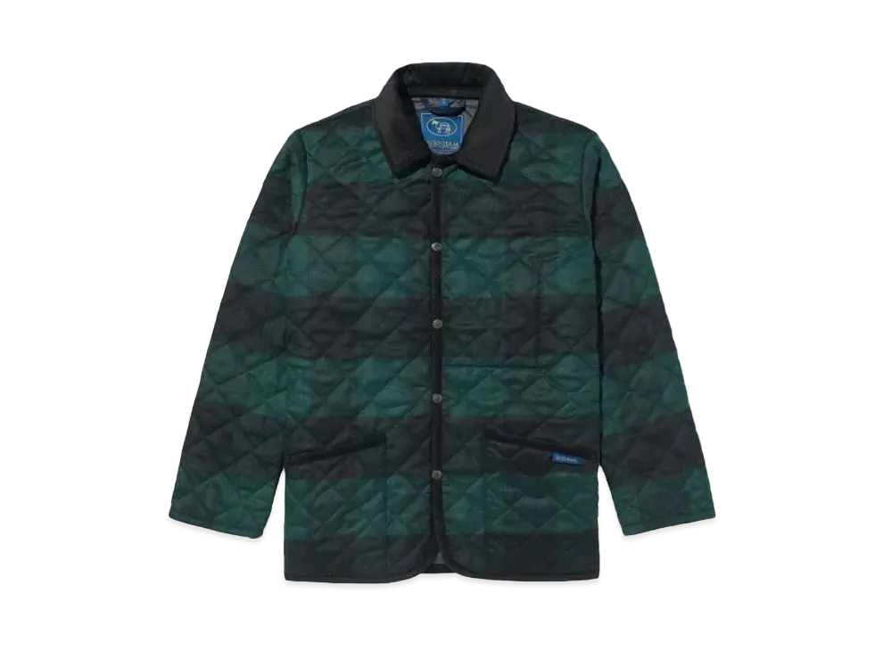 Noah x Lavenham Buffalo Check Denham Jacket "Green"