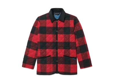 Noah x Lavenham Buffalo Check Denham Jacket "Red"